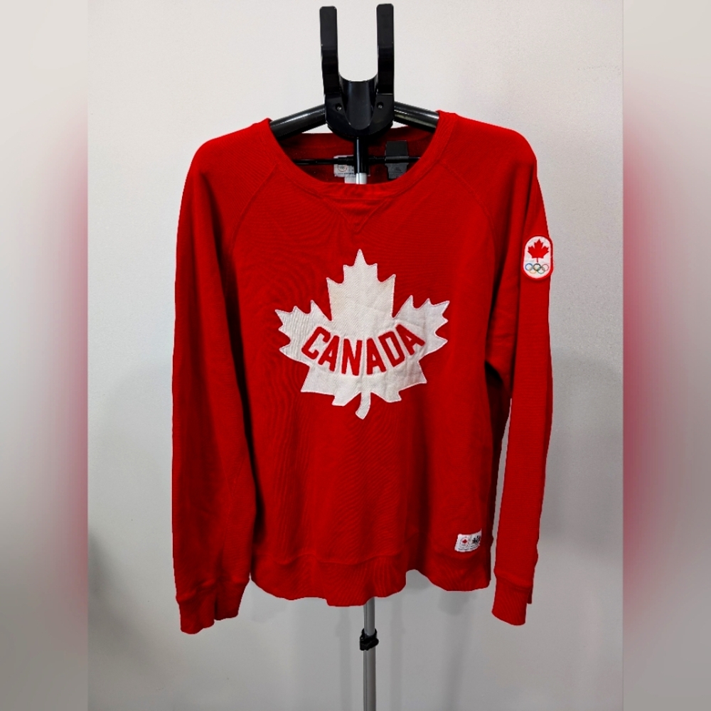 Hudson's Bay Co. Canada Olympic Embroidered Crew Neck Sweatshirt Men's Size L